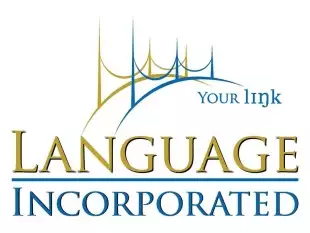 language inc white logo